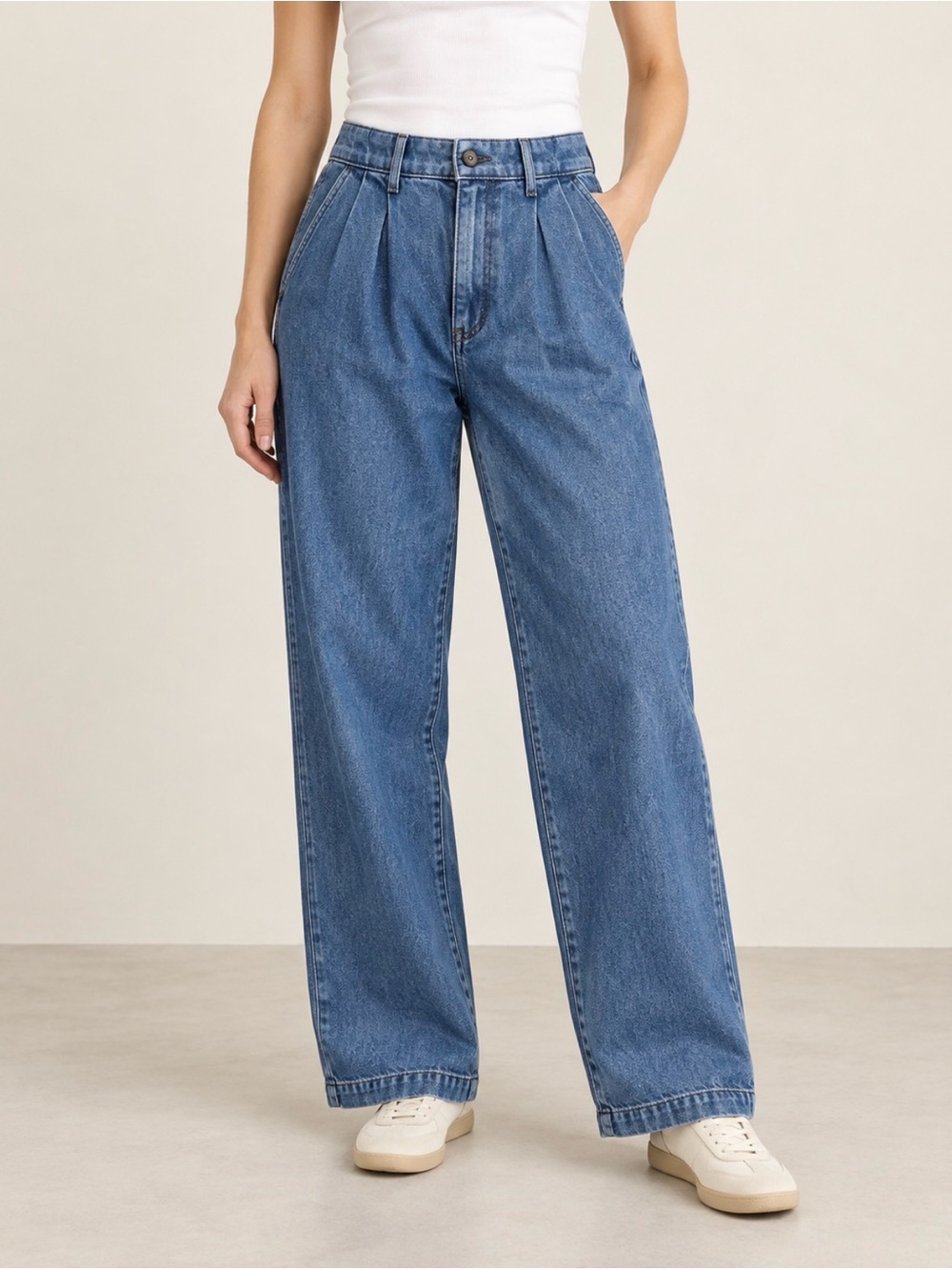 Madewell Baggy Straight Jeans Size 30 Medium Wash High Rise